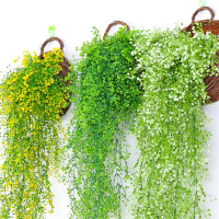 仿真花藤条花藤假花绢花古达金钟柳壁挂客厅商铺管道墙面装饰室内绿植