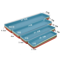 长方形花盆托盘古达家用接水盘加厚底座特大盆垫塑料托盘