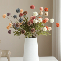 古达5支秋色蒲公英仿真花花卉花束假花家居装饰餐桌客厅摆件摆设插花花卉