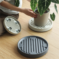 加厚可移动花盆托盘古达万向轮滑轮移动透气带轮滚轮塑料盆栽绿植底座