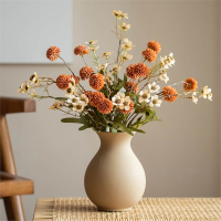 创意大肚陶瓷花瓶古达摆件花卉客厅插花干花花器北欧餐桌装花卉饰品