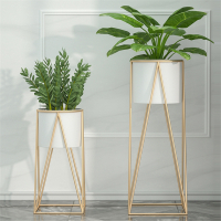 时尚清新铁艺花架古达置物架花架子室内客厅阳台落地式绿萝绿植花盆架