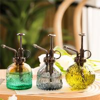 复古北欧气压式园艺家用浇花玻璃小喷壶古达浇花消毒喷壶器多肉洒水壶