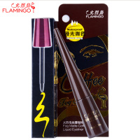 火烈鸟丝雾咖啡眼线液不晕染正品 深棕色咖啡色眼线液笔防水
