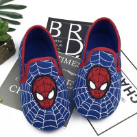 迪鲁奥(DILUAO)2021春男童拖鞋蜘蛛侠小孩包跟防滑宝宝幼儿园居家用室内地板布鞋[夏]