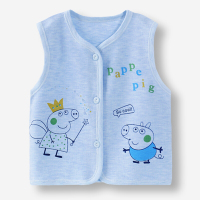 迪鲁奥(DILUAO)宝宝马甲婴儿彩棉马甲夏季薄款小孩纯棉马甲男女童儿童马坎肩[夏]