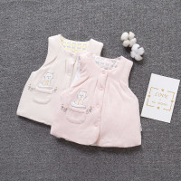 迪鲁奥(DILUAO)婴儿马甲春秋儿0-1女宝宝夹棉纯棉女童儿童秋冬加厚保暖