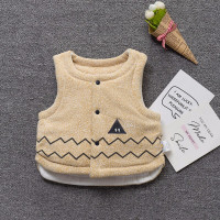 迪鲁奥(DILUAO)婴儿马甲春秋儿0-1女宝宝夹棉纯棉男童儿童秋冬加厚保暖