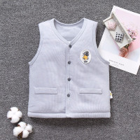 迪鲁奥(DILUAO)春秋冬季儿童夹棉马甲婴儿男童女童宝宝儿0-3个月1岁小童