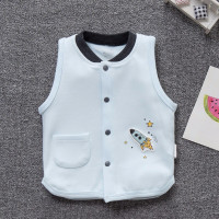 迪鲁奥(DILUAO)春秋季儿童纯棉马甲婴儿男童女童宝宝儿0-3个月1岁小童