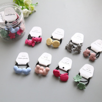 迪鲁奥(DILUAO)儿童饰蝴蝶结头绳可爱圈头饰皮筋小女孩卡扎头女宝宝夹春夏款