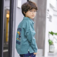 迪鲁奥（DILUAO)潮童上衣2021新款男童秋装小薄外套宝宝纯棉衬衣儿童长袖春秋衬衫