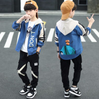 迪鲁奥(DILUAO)童装男童套装2021新款秋装中大童男装两件套儿童运动秋款潮童