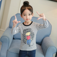 迪鲁奥(DILUAO)儿童T恤女童长袖打底衫春装棉春季体桖小女孩秋衣上衣11岁