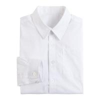 迪鲁奥(DILUAO)儿童校服衬衫男童长袖棉小学生校服白色衬衣 白色