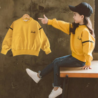 迪鲁奥(DILUAO)童装女童春秋装长袖T恤2021新款儿童 棉春季上衣中大童韩版卫衣