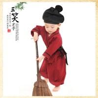迪鲁奥(DILUAO)书童服装演出服男女童古装表演服儿童表演服男童书生服演出服