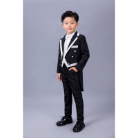 迪鲁奥(DILUAO)男童燕尾服套装花童礼服小男孩西装3-12岁钢琴表演儿童演出服