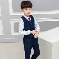 迪鲁奥（DILUAO)男童春夏礼服马甲套装花童男孩小主持人儿童西装钢琴表演服演出服