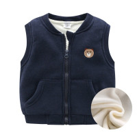 迪鲁奥(DILUAO)儿童马甲春秋薄款纯棉针织男童女童卡通开衫外套宝宝坎肩马夹