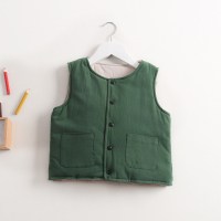 迪鲁奥(DILUAO)反季儿童马甲秋冬季外穿男童宝宝纯棉马夹婴儿内穿厚女童洋气