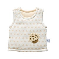 迪鲁奥(DILUAO)彩棉春秋冬季款儿童加厚保暖婴儿马甲夹男女童宝宝儿小童