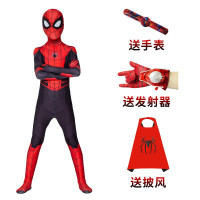 迪鲁奥(DILUAO)钢铁蜘蛛侠英雄远征紧身衣cos连体衣童装夏款衣服儿童男孩套装
