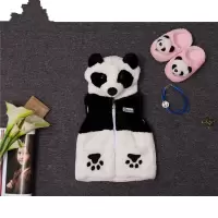 迪鲁奥（DILUAO)春秋冬装百搭儿童小孩衣服卡通背心亲子熊猫马夹