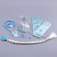 迪鲁奥(DILUAO)儿童皇冠魔法棒女孩头饰公主项链女童耳坠戒子节日表演生日