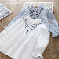 迪鲁奥(DILUAO)春秋季女童宝宝上衣 童装娃娃衫长袖套头衫儿童