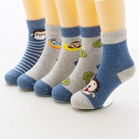 迪鲁奥(DILUAO)儿童袜子棉薄款中大男童女童1-3-5-7-9-12岁宝宝春夏秋中筒棉袜