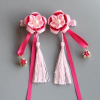 迪鲁奥(DILUAO)一对 儿童铃铛花朵流苏夹 汉服古风头饰唐装旗袍饰配饰品
