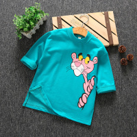 迪鲁奥(DILUAO)童装儿童秋装女宝宝长袖上衣女童洋气打底衫粉红豹长款T恤5潮