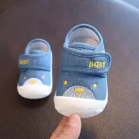 迪鲁奥（DILUAO)春秋新款0-1-2岁宝宝学步鞋女幼童婴儿学走路防滑软底帆布鞋子