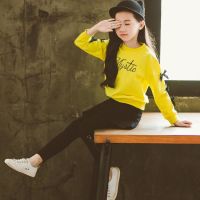 迪鲁奥(DILUAO)[外套+裤子+T恤]女童春秋装中大童女孩春款洋气运动套装三件套