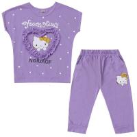 迪鲁奥(DILUAO)女童夏装短袖T恤裤运动套装中大儿童新款夏季时髦洋气两件套