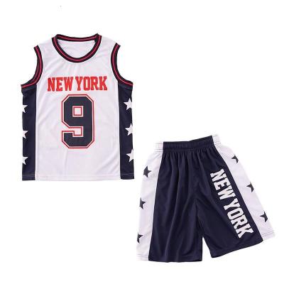 迪鲁奥(DILUAO)男童夏装套装儿童篮球服运动套装夏季2021新款童装中大童背心短裤
