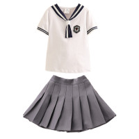 迪鲁奥(DILUAO)女童半身裙2021春夏新款儿童短裙学院风学生百褶裙中大童韩版童装