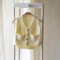 迪鲁奥(DILUAO)春秋韩版针织中童小童男童女童宝宝毛线马甲开衫外套