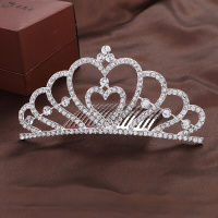 迪鲁奥(DILUAO)儿童皇冠大童皇冠演出配饰公主头饰宝宝饰彩色王冠