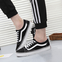 迪鲁奥(DILUAO)中大童帆布鞋男鞋中小学生小白鞋青少年白色运动球鞋透气低帮板鞋