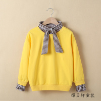 迪鲁奥（DILUAO)女童卫衣韩版洋气春秋装2021新款中大童上衣儿童套头秋季长袖T恤色