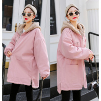 迪鲁奥(DILUAO)孕妇装冬装秋冬加绒中长款怀孕期韩版秋季羽绒服棉袄冬装上衣潮