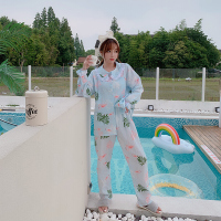 迪鲁奥(DILUAO) 孕妇月子服夏薄款纯棉吸汗春秋季产后宽松哺乳睡衣套装产妇家居服