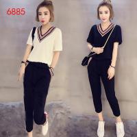 迪鲁奥(DILUAO)LYL 哺乳套装外出时尚夏季哺乳装休闲运动服套装短袖裤产后外出两件套浦乳衣F27-45