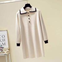 迪鲁奥(DILUAO)LYL 孕妇装 哺乳衣外出 月子服秋冬 哺乳衣外出秋装 哺乳针织毛衣裙中长款连衣裙F778-53