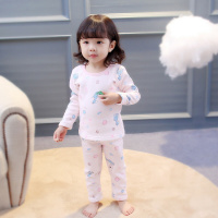 迪鲁奥(DILUAO)三岁女宝宝保暖内衣1岁30女婴儿童秋衣秋裤套装纯棉外穿2