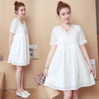 迪鲁奥(DILUAO)孕妇装夏装连衣裙新款孕妇裙时尚2021中长款纯棉夏季上衣外出服