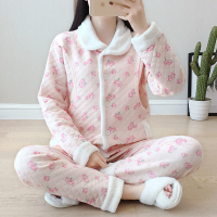 迪鲁奥(DILUAO)月子服秋冬季产后秋季夹棉加厚保暖纯棉空气棉产妇