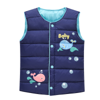 迪鲁奥(DILUAO)秋冬季儿童马甲加厚羽绒棉小中大男女童坎肩马夹宝宝保暖外套